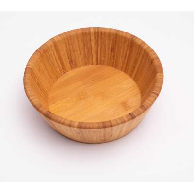 Suncha Wholesale Round Bamboo Wood Salad Bowl