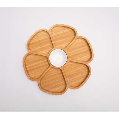 Suncha High Quality  Natural Breakfast Bamboo Serving Tray